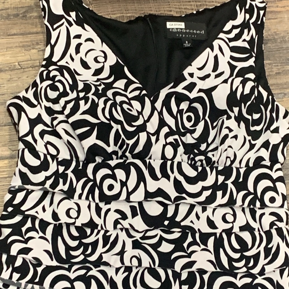Connected Apparel Layered Ruffled Dress - Picture 2 of 3